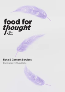 food for thought Data Content Services original mobile